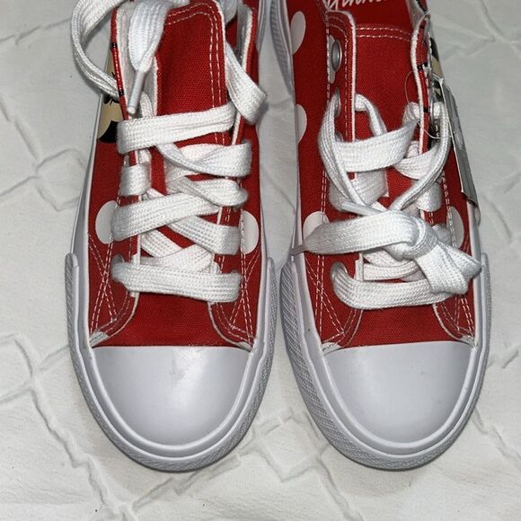 Mickey Mouse Women’s Red & White Platform Sneakers (Size 6) - Picture 8 of 12